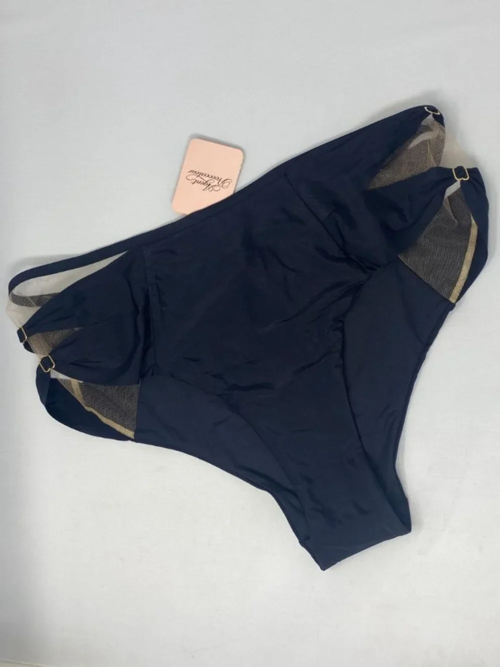 Agent Provocateur Fergie Black Bikini Bottom AP4 Large NWT $215 - Picture 1 of 12